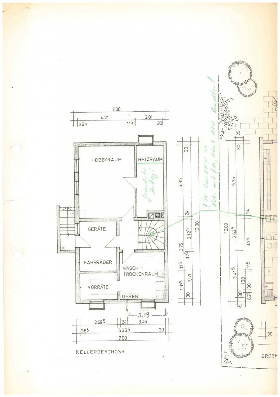 Grundrisse_Seite_1 Reihenendhaus Wuppertal