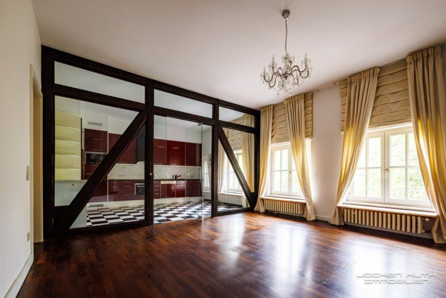 Wohn-Essraum mit K�che Maisonettewohnung D�sseldorf