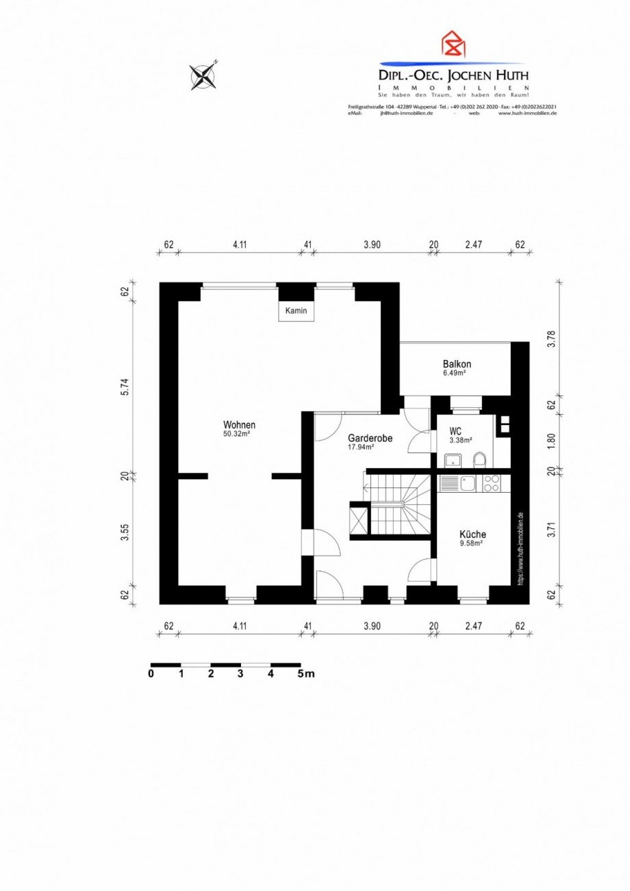 Gartengeschoss Reihenmittelhaus Wuppertal