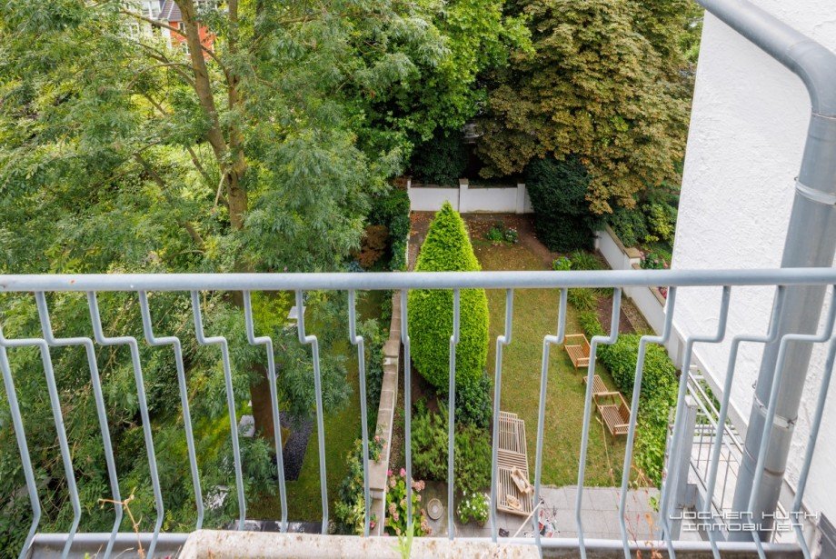 Balkon am Schlafraum Maisonettewohnung D�sseldorf