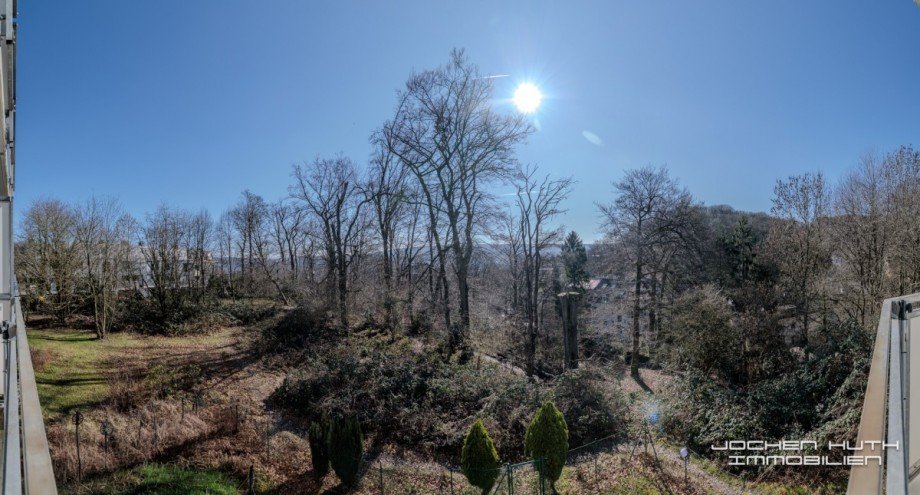 Ausblick vom Balkon Wohnung Wuppertal
