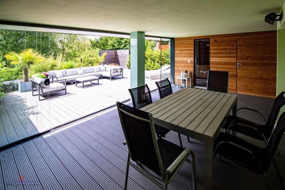 Wintergarten mit Sauna Reihenmittelhaus Wuppertal