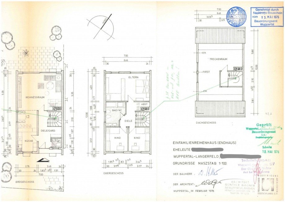 Grundrisse_Seite_3 Reihenendhaus Wuppertal