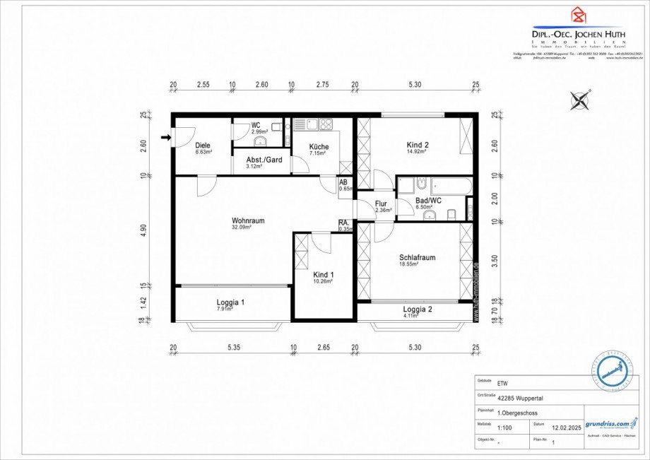 Grundriss Wohnung Wuppertal